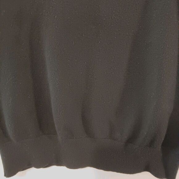 Zara Basic Turtleneck 3/4 Sleeve Sweater Black Size Large Viscose Blend - Picture 3 of 12